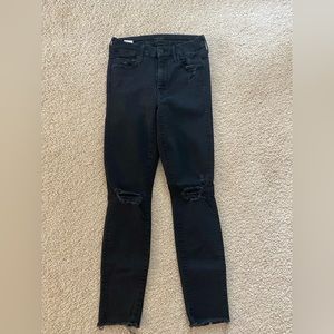 Mother Looker Ankle Fray Jeans